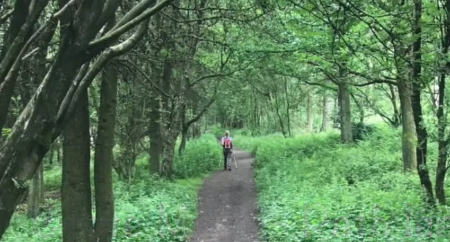 Descent down to Coate Moor