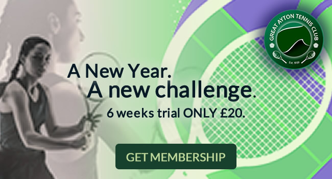 six weeks trial membership at great ayton tennis club