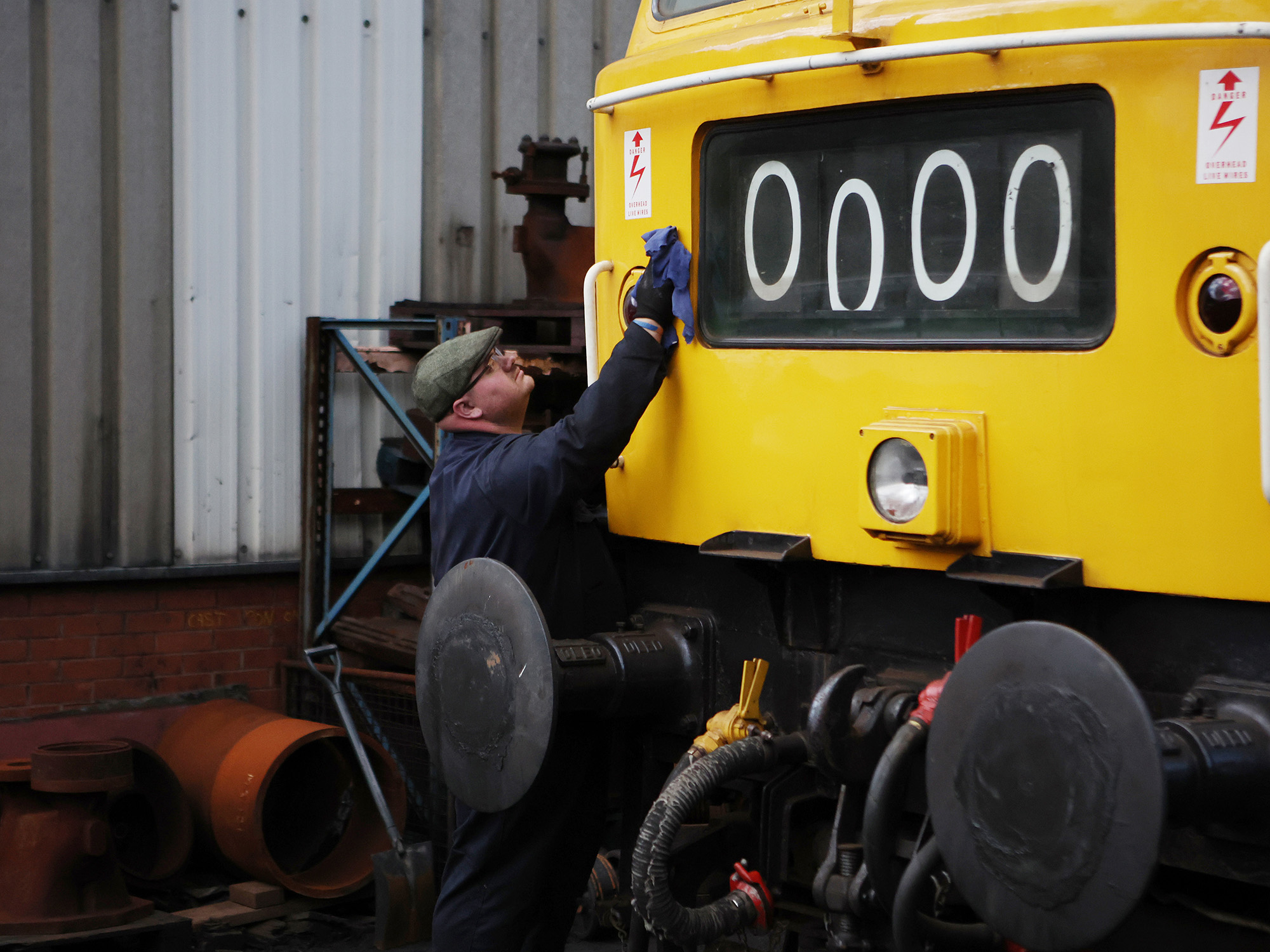 Volunteer at North Yorkshire Moor's Railway carriage and wagon department