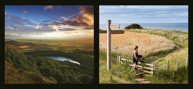 beautiful views from sutton bank and across the cleveland way