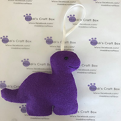 Felt Dinosaur Purple