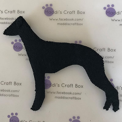 Felt Dog Black