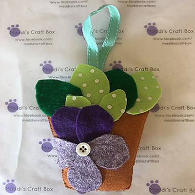 Felt Flowers Hanging Decoration