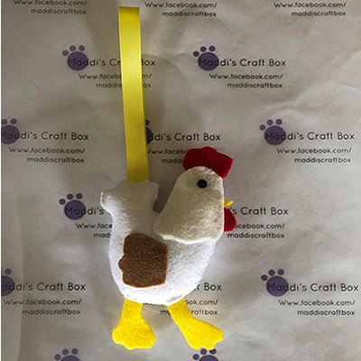 Felt Hen Hanging Decoration
