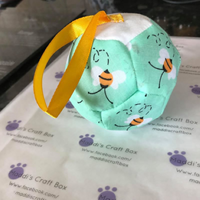 Busy Bees Baby Ball with Bells