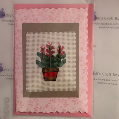 Cactus Cross Stitch Greeting Card