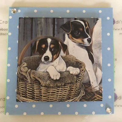 Two Beagle Pups Greeting Card