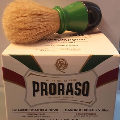 Proraso Sensitive Shave Cream & Omega Shaving Brush