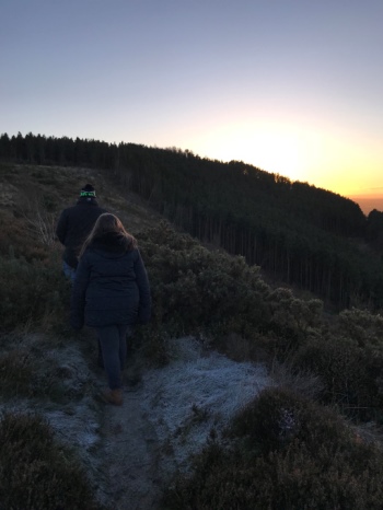 Frosty Walk Up Captain Cook Monument