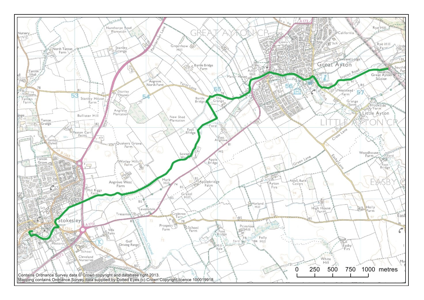 Endeavour Way map route