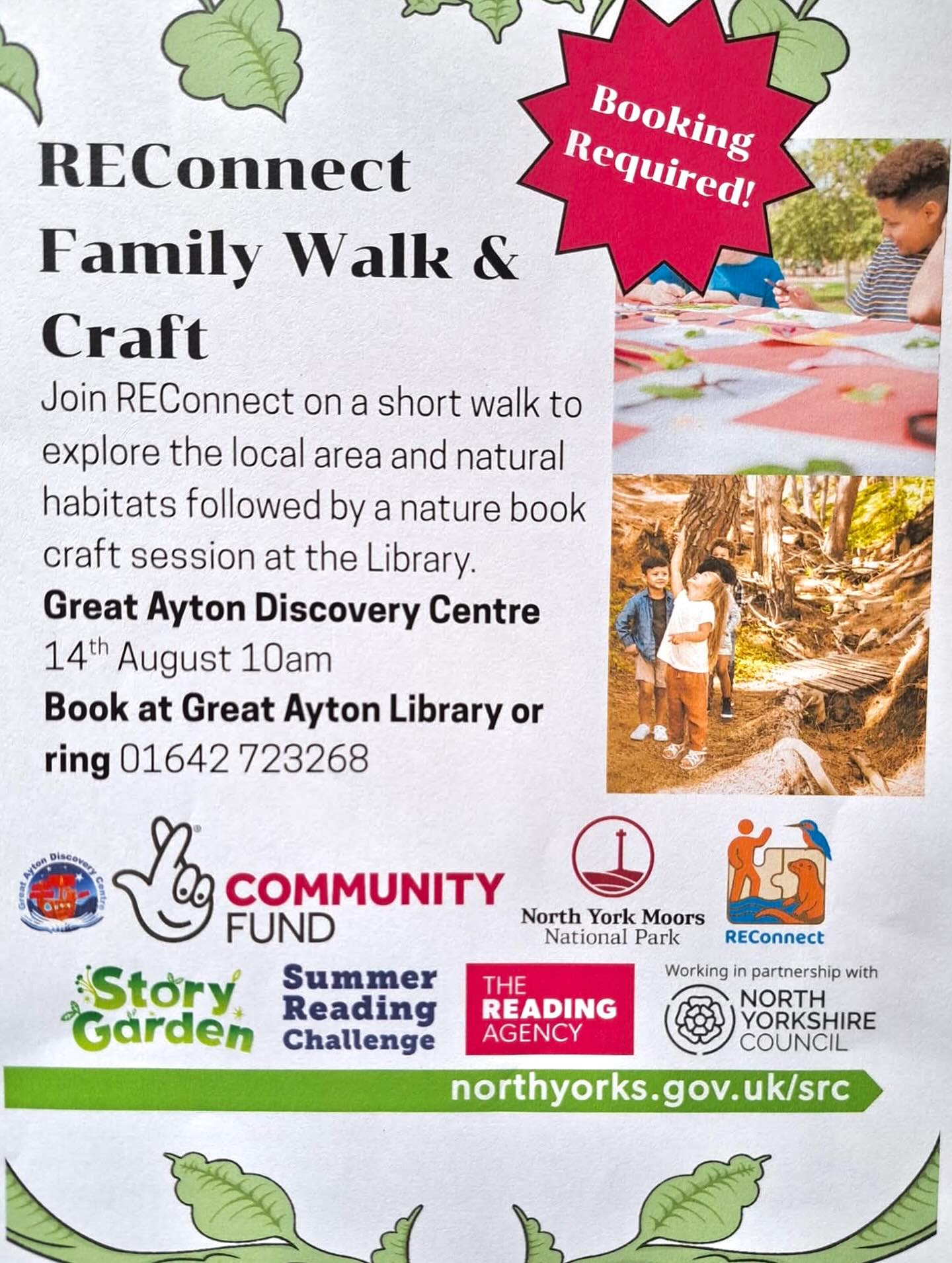 Family nature walk and craft session