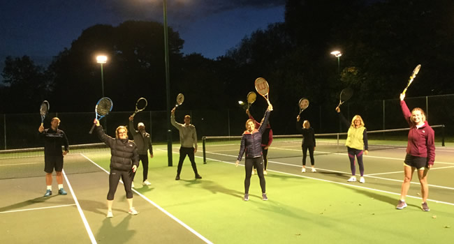 Members and coaches at Great Ayton Tennis Club