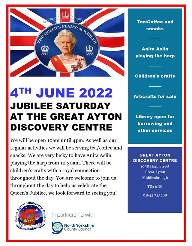 Jubilee celebrations at Great Ayton Discovery Centre