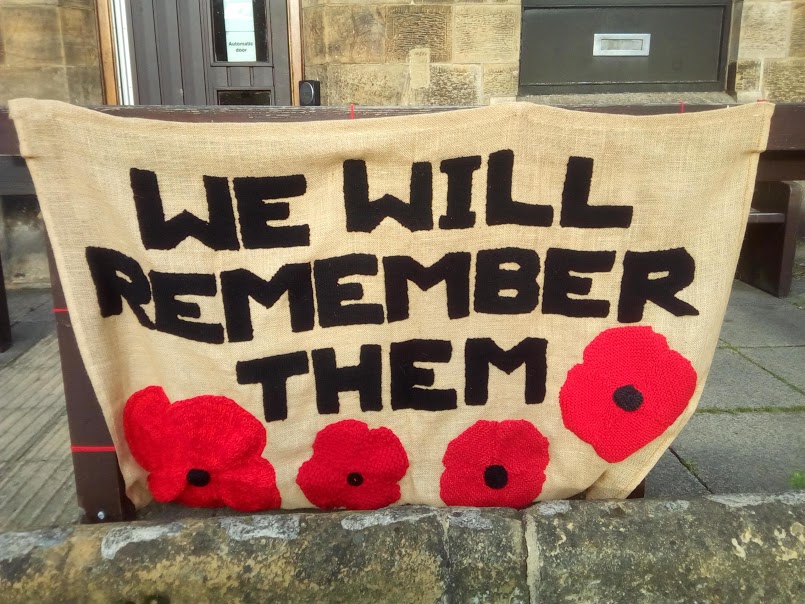 Part of display outside Great Ayton Discovery Centre