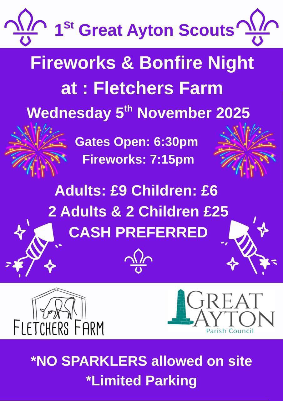 Great Ayton Fireworks and Bonfire Night 2025