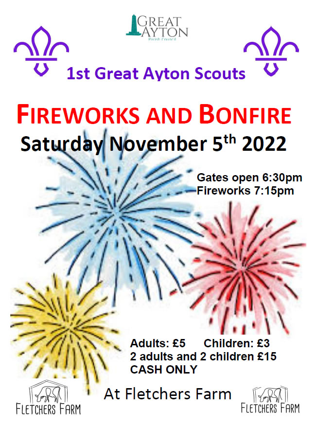 Fireworks Display and Bonfire Night Visit Great Ayton, North