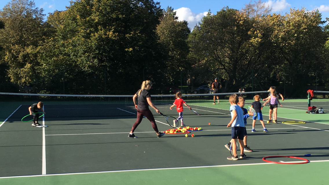 Kids coaching at Great Ayton Tennis Club