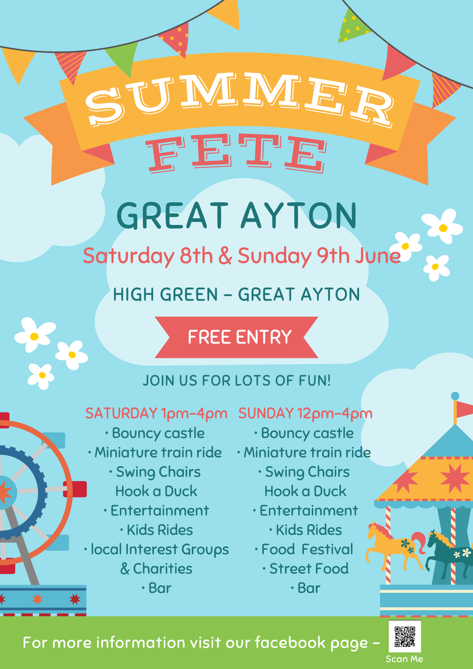What's on at Great Ayton Village Fete 2024