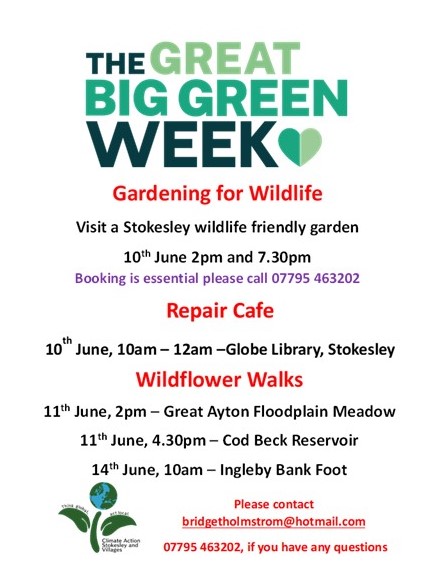 Climate Action Stokesley and Villages poster