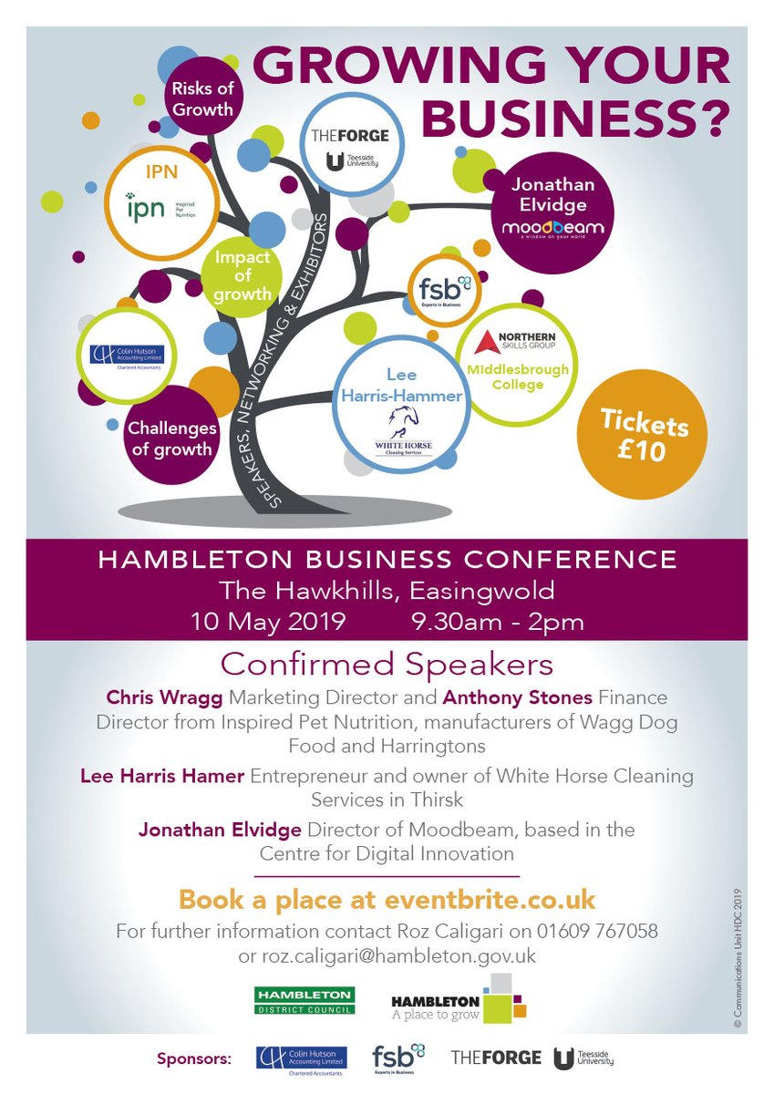 Hambleton Business Conference Poster 2019