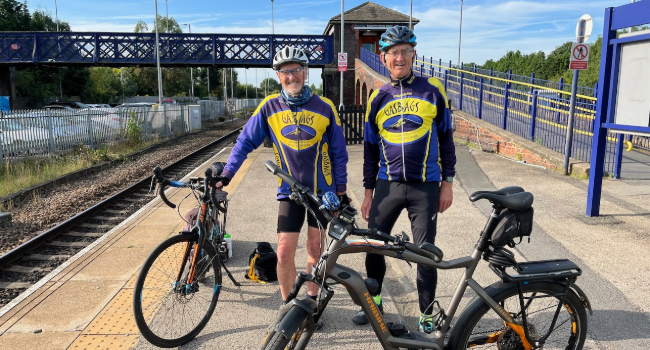 The start of LEJOG with Mike Newton