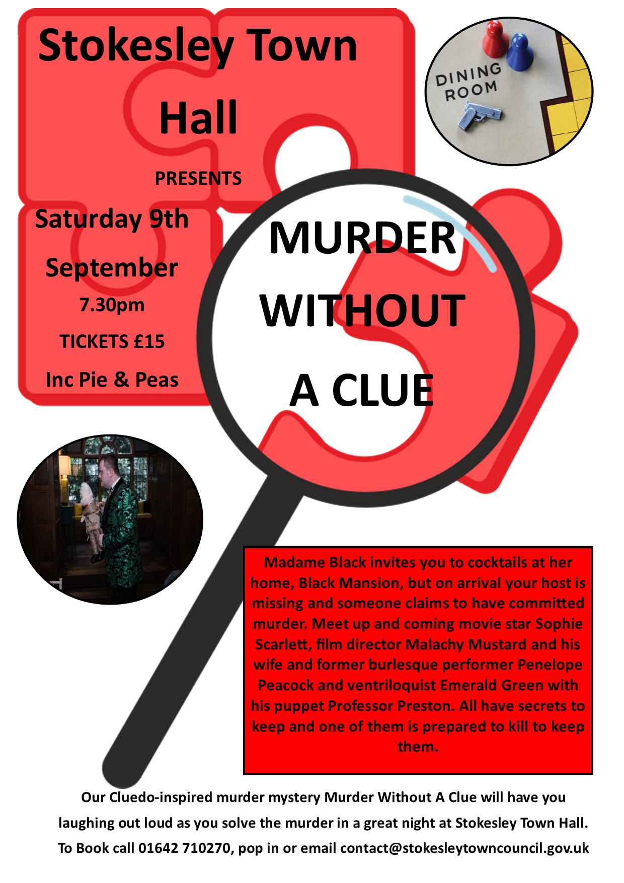 Murder Without a Clue promo poster
