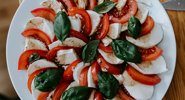 Tomato and mozzarella salad